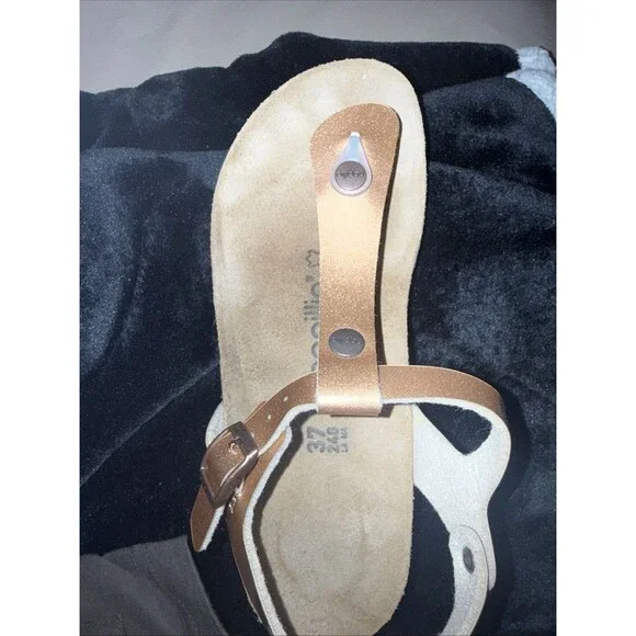 Birkenstock Papillion Ashley Wedge Sandal Size 37 US Sz 7  Copper - Picture 2 of 8